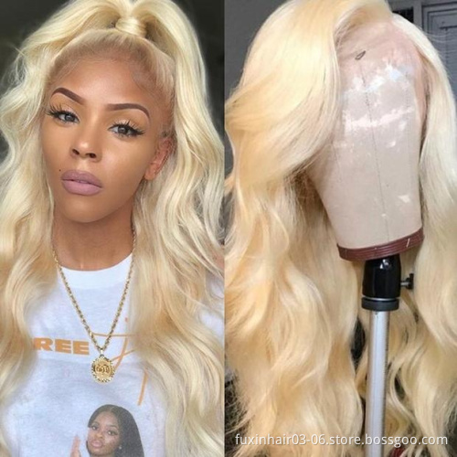 250 density super long 30 inch body wave glueless curly ombre 613 blonde human hair full lace wig